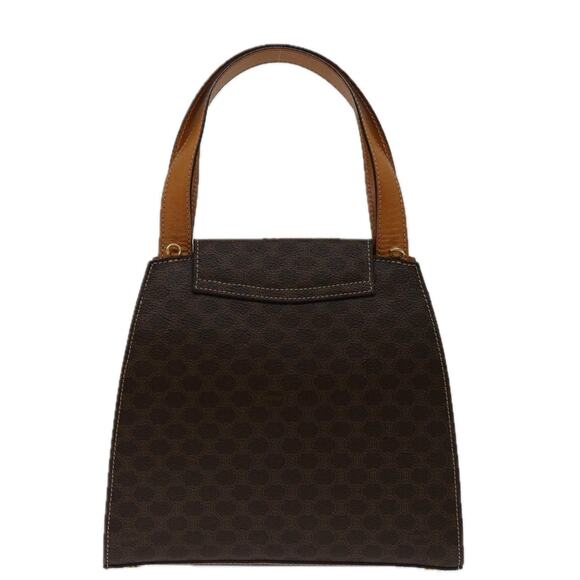 CELINE Macadam Canvas Hand Bag Pvc Brown - Picture 3 of 13